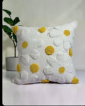 Yellow Floral & Velvet Cushion Set (Pumpkin Cushion Option)